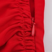 UNIZERA 2026 Nouvelle Robe Courte Plissée Unie Sans Manches à Col Rond et Épaules Rembourrées pour Femme 2157225