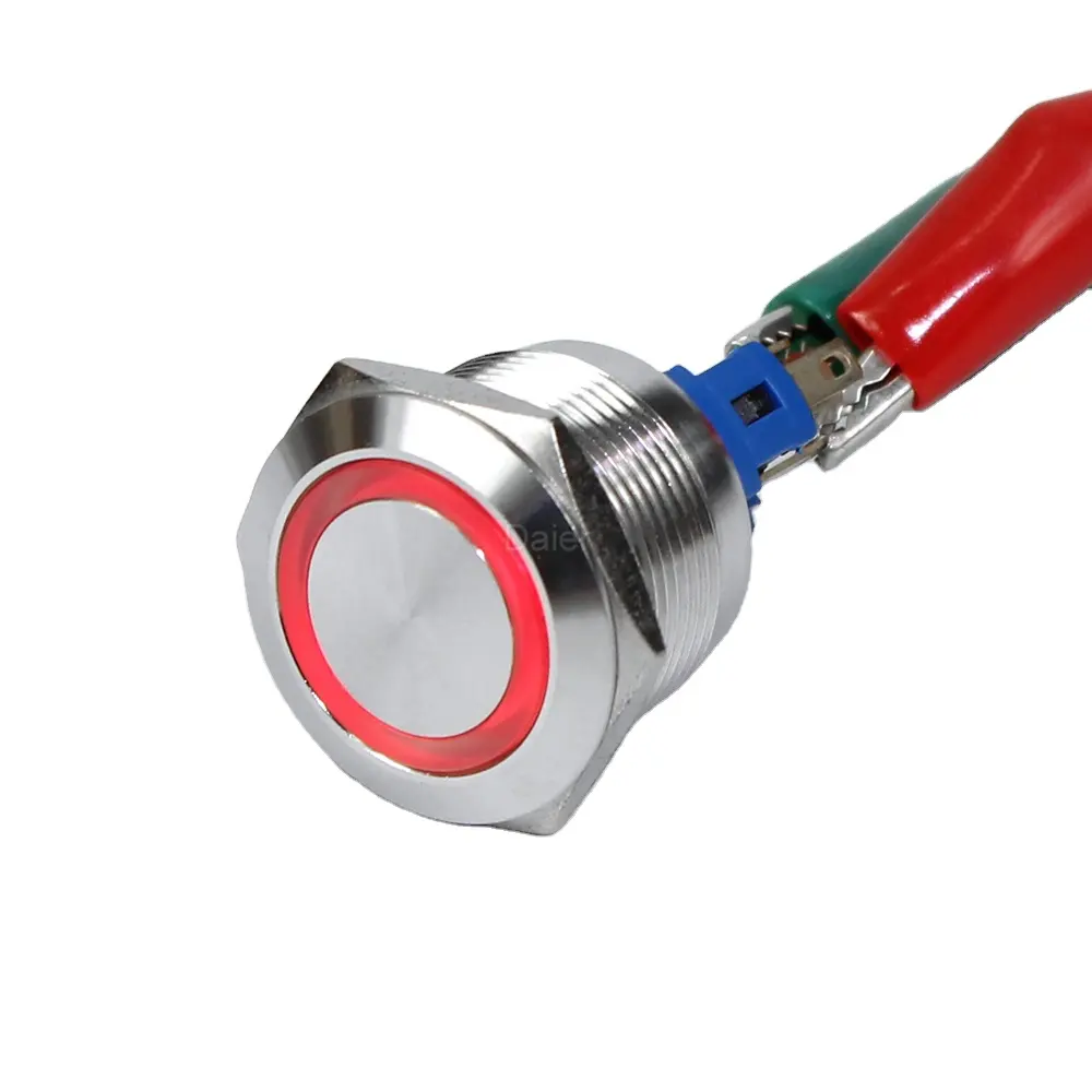 6 Pin Chiếu Sáng Push Button Switch, Led 12 Volt Chuyển Push Button