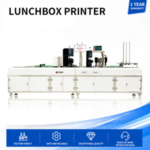 Impresora Automática de Inyección de Tinta UV para Impresión de Etiquetas en Cajas Desechables y Tapas de Bandejas de Comida, Diseño Personalizado, Fecha de Caducidad, Etiquetas Personalizadas - Product Image 1