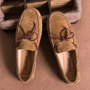 Chaussures <span class=keywords><strong>bateau</strong></span> décontractées pour hommes grande taille 779, <span class=keywords><strong>mocassins</strong></span> en daim à nœud papillon - Product Image 3