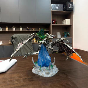 <span class=keywords><strong>World</strong></span> <span class=keywords><strong>of</strong></span> Warcraft รูปปั้นหุ่นปีกน้ำค้างแข็งรูปมังกรกระดูกเรืองแสงของขวัญเครื่องประดับ - Product Image 4