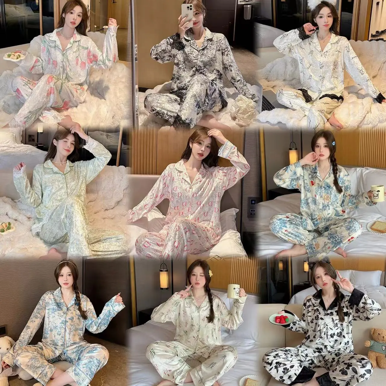 2024 vente en gros le dernier ensemble de pyjama ensemble sommeil femmes taille 100% coton tricot court pyjama doux été femmes pyjama