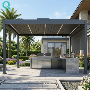 Pérgola de Aluminio Abatible de Diseño Moderno para Exteriores, Impermeable y Personalizada de QINGYING - Product Image 1