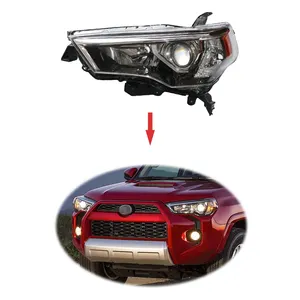 Lampu Kepala Halogen Asli Lampu Kepala untuk Toyota 4 Runner 4 Runner Headlight 2014 + Prado Headlamp