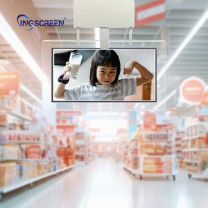 Ingscreen Dubbelzijdige Digitale Bewegwijzering <span class=keywords><strong>Display</strong></span> Twee Scherm Reclame Kiosk 4K Staande Totem Transparante Reclame Speler - Product Image 4
