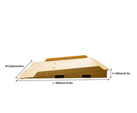 Rampes de conteneurs en acier HD de 1800 mm x 2320 mm, capacité de 8 tonnes