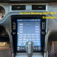 Head Unit Layar Sentuh Vertikal 12,1 inci untuk Ford Mustang 2008-2014 Android 14 2Din Wireless CarPlay Android Auto GPS Video Player