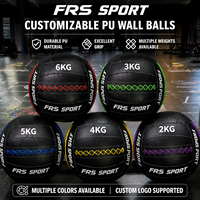 Balón Medicinal de PU Suave FRS de 2KG a 12KG para Entrenamiento Funcional, Slam Ball, CrossFit, HYROX, Venta Directa de Fábrica OEM