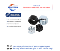 Écrou hexagonal galvanisé noir à haute résistance de classe 4.8 et 8.8, GB6170 M2-M90