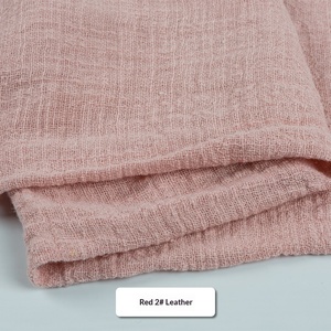 In Stock Linen Look Slub Cotton Crinkle Fabric For Dress Napkin <b>Tea</b> Towel - Product Image 6