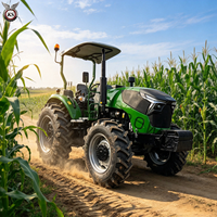 Tracteur agricole de grande taille 100-140 ch 4x4 pour la plantation et la récolte du blé et du maïs, utilisation sur de grands champs