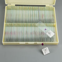 100PCS Mix Biology Prepared Microscope Slides Set for High School Middle School Plant Animal Microorganism ISO