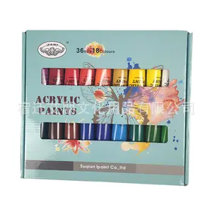 Sơn Acrylic 36ml * 18 màu sắc màu nước sơn nghệ thuật vẽ tay sơn graffiti nghệ thuật