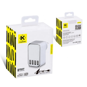 ปลั๊ก EU EU KC 22.5W ชาร์จเร็ว<span class=keywords><strong>4</strong></span>พอร์ต USB สำหรับโทรศัพท์มือถือเครื่องเพิ่มความชื้นแบบโคมไฟลำโพงพร้อม CE KC SAA ROHS - Product Image 6