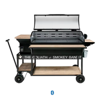Barbecue à granulés de bois pour l'extérieur Barbecue à granulés pour fumoir Barbecue à charbon vertical pour restaurants
