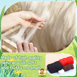 <span class=keywords><strong>Kit</strong></span> de feutrage en laine animaux <span class=keywords><strong>coccinelle</strong></span> bricolage artisanat fait main <span class=keywords><strong>kit</strong></span> d'artisanat en feutre de laine - Product Image 2