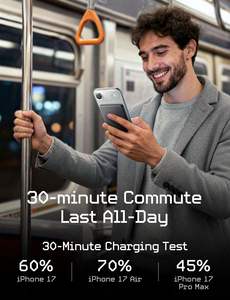 LISEN 2026 พาวเวอร์<span class=keywords><strong>แบ</strong></span>งค์ขนาดพกพา ดีไซน์ใหม่ ความจุ 5000mAh พร้อมสายชาร์จ Type C ใน<span class=keywords><strong>ต</strong></span>ัว สำหรับ iPhone 17 15 Samsung บางเฉียบ - Product Image 6