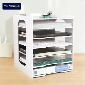 Estante de archivo de oficina de alambre de tipo vertical A4A5 estante de almacenamiento de papel caja de almacenamiento de escritorio organizador de escritorio de alambre para álbum de recortes de revistas de datos - Product Image 2
