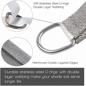 <span class=keywords><strong>Voile</strong></span> <span class=keywords><strong>d</strong></span>'<span class=keywords><strong>ombrage</strong></span> en HDPE respirante-Bloc UV 95% et auvent extérieur perméable à l'eau pour patio et jardin - Product Image 5