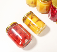 Clair 100ml 150ml 220ml 380ml Pot de pouding aux épices au miel Pot de stockage alimentaire en verre rond avec couvercle à vis en aluminium en acier inoxydable