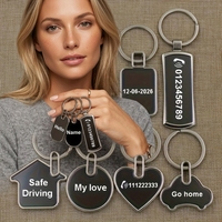 Porte-clés en Alliage de Zinc Marque de Voiture Dessin Animé, Cadeau Publicitaire Promotionnel Impression Numérique Logo Gratuit Hôtel Vierge