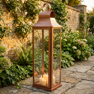 Portavelas Metálico Rectangular Alto al por Mayor para Decoración de Iluminación en Interiores y Exteriores - Product Image 1