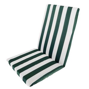 Cuscino per Sdraio da Giardino 45x110 cm Verde Bianco a Righe per Schienale Uso Esterno - Product Image 3