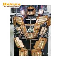 Costume de robot humain réaliste avec yeux LED, 2,7 m de haut, pour spectacle de danse pour enfants, en matériau EVA, taille personnalisée