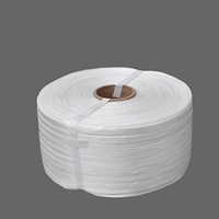 Rollo de Fleje de Polipropileno Blanco para Atado de Carga, Banda de Embalaje Resistente