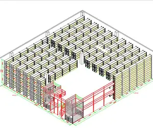 Mezanine plate-forme rayonnage entrepôt industriel en acier mezzanine étage échelle multi-étage grenier rayonnage assemblé mezzanine
