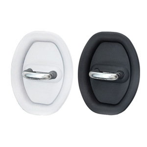 Car Door Latch Protective Cover Silicone Anti-Collision <b>Pad</b> For Replace Repair Black White - Product Image 2