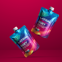 Doypack En Gros Personnalisable 150ml 200ml 300ml Qualité Alimentaire Pour Jus, Poche Stérilisable, Sachet Alimentaire Bébé, Poche Debout Avec Bec Verseur Pour Purée