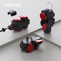 Pheiyon GS0202 IP44 EU Prise d'extension portable Utilisation industrielle Crochet mécanique étanche extérieur Courant nominal 16A 4 voies