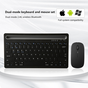 Bàn phím không dây hai chế độ 2.4G khe cắm thẻ điện thoại di động máy tính bảng không dây Bàn phím văn phòng và Bộ chuột - Product Image 3