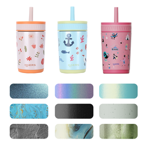 Borraccia sportiva Haers per bambini, a doppia parete con isolamento sottovuoto - Product Image 2