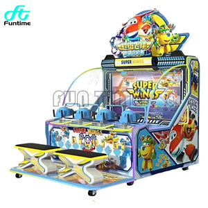 Venta directa de fábrica interior Super Wings máquina de juego de disparos Arcade para niños cuatro jugadores máquina de juego de disparos de agua loca - Product Image 5