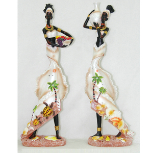 Statua egiziana delle donne in Polyresin 3D realizzata per interni decorazione per la casa in stile artificiale in resina modello figurina - Product Image 6