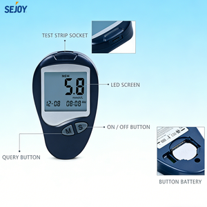 Sejoy dispositivos médicos para el hogar <span class=keywords><strong>glucometro</strong></span> <span class=keywords><strong>digital</strong></span> con lancetas para diabéticos - Product Image 4