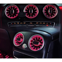 Kit complet de 64 couleurs d'éclairage d'ambiance intérieur pour Mercedes Benz Classe C W205 X253 GLC, avec tweeter rotatif pour les aérateurs