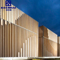 Keenhai Architecture Façades Design Maison Extérieur Panneaux de façade à persiennes en aluminium