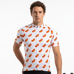 Maillot de cyclisme unisexe standard international à manches longues, respirant, en néoprène blanc, extensible dans quatre directions, séchage rapide, écologique, devant - Product Image 3