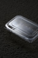 Boîte transparente anti-effraction jetable en PET pour sandwichs, pizzas, gâteaux, salades, emballages à emporter