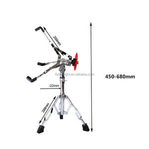 Heißer Verkauf: Doppelt Verstrebter Snare-Drum-Ständer, Verstellbarer Übungs-Schlagzeugständer für 10-12 Zoll Drum Pad - Product Image 6