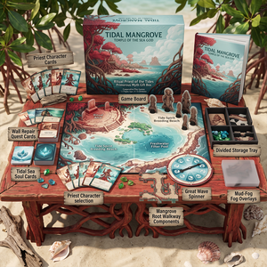 <span class=keywords><strong>Jeu</strong></span> de cartes <span class=keywords><strong>Escape</strong></span> Room avec fragments de carte SMETA 2-Pillar pour résolution de puzzles coopératifs, étui magnétique pour livre - Product Image 1