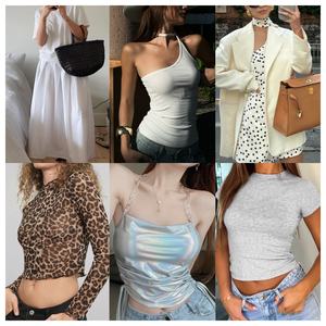 Gaun Vintage desainer mewah campuran pakaian bermerek tangan kedua dari pakaian pengeluaran peralatan impor - Product Image 1