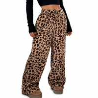 Nouveau pantalon décontracté et ample en molleton double face pour femme, collection automne/hiver, style transfrontalier, épais et tendance