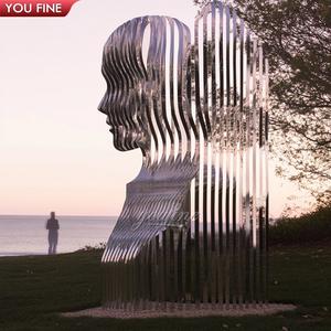 L'<span class=keywords><strong>uomo</strong></span> moderno scompare scultura in acciaio inox per esterni per il prato - Product Image 6