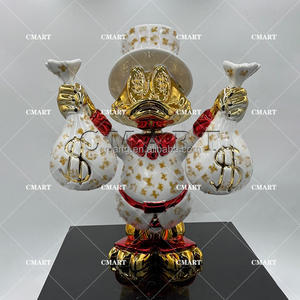 Estatua de Pato Scrooge <span class=keywords><strong>MC</strong></span> de Color Personalizado, Artesanía de Resina, Pato de Dibujos Animados con Logotipo, Personajes con Bolsa de Dinero, Escultura Pop Art de Pato <span class=keywords><strong>Donald</strong></span> - Product Image 5