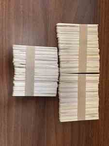 50 bâtonnets en bois naturel pour crème glacée, bâtonnets fins de qualité alimentaire pour la pâtisserie, les projets DIY et les activités éducatives - Product Image 4