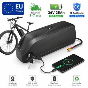 Batería de iones de litio para bicicleta eléctrica de 36V 25Ah, en stock en la UE, integrada con pantalla LED y puerto de carga USB para bicicleta eléctrica. - Product Image 1